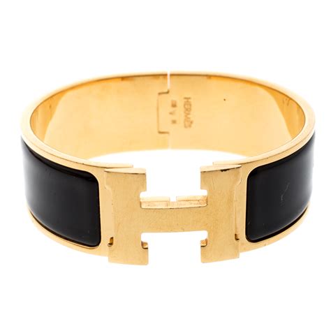 hermes clic clac h bracelet black|hermes h bracelet price.